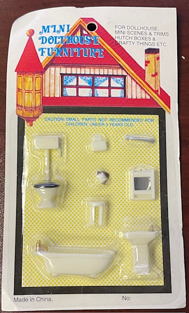 Mini Dollhouse Furniture G1454 Bathroom Furniture