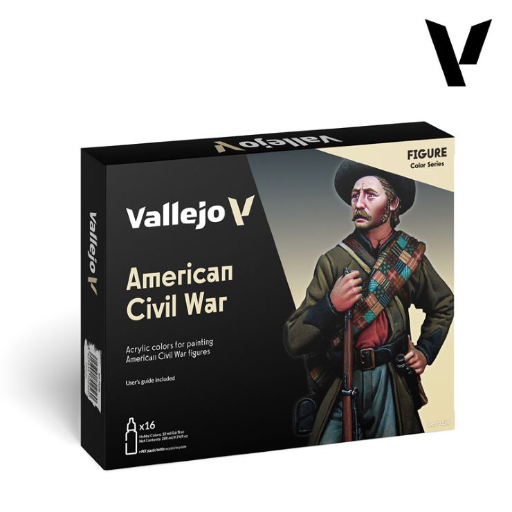 Vallejo Paint 70256 American Civil War Figure Acrylic Paint (Set of 16)