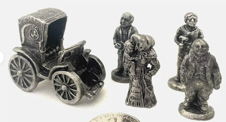 The Americana Pewter Collection AH47 Liberty Falls Carriage & 4 Figures