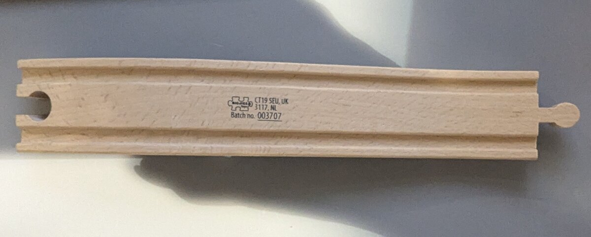 Big Jig Rails BJT113-1 Wooden Ascender & Decender Track Pieces (Box of 12)