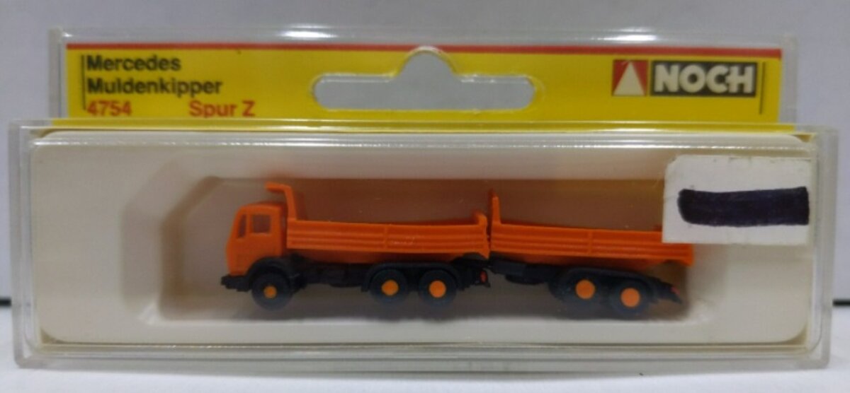 Noch 4754 Z Scale Orange Double Dump Truck