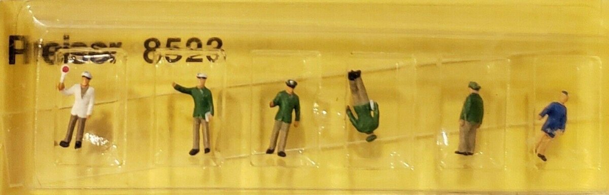Preiser 8523 Z Scale German Police Model Figures (Set of 6)