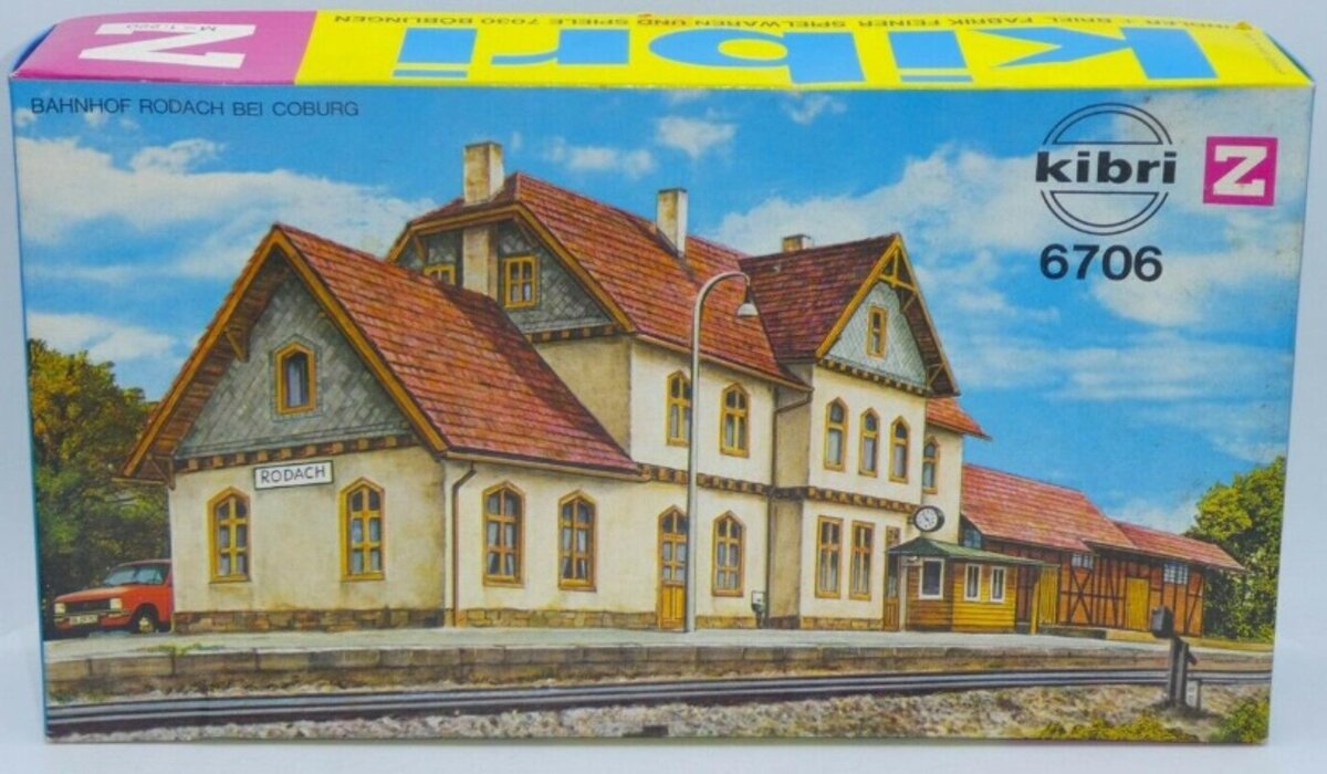 Nゲージ ドイツ風建物模型 6点 ストラクチャー VOLLMER kibri Kibri B-6706 Z Scale Large German Railroad Station Building Kit