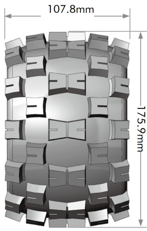 Louise R/C L-T3276X 1:8 MT-Mcross Sport Monster Truck Tires