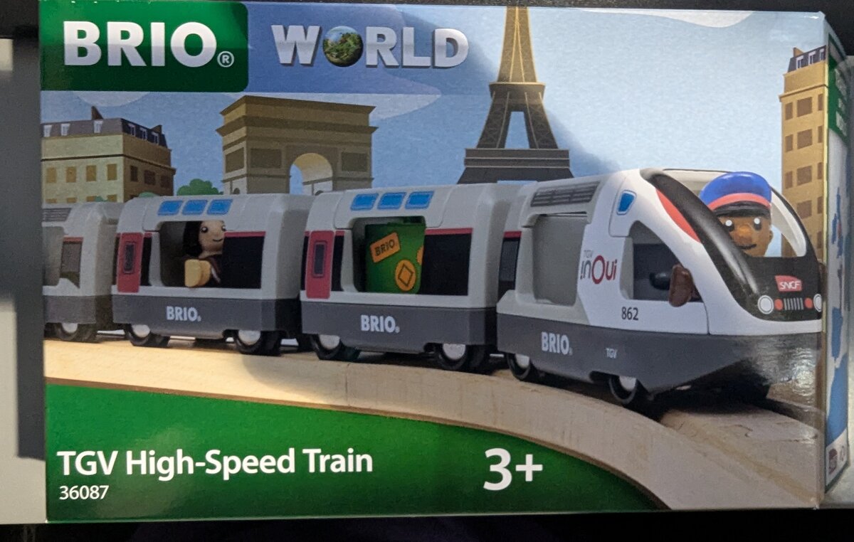 Brio World 36087 Plastic Wooden TGV High Speed Train