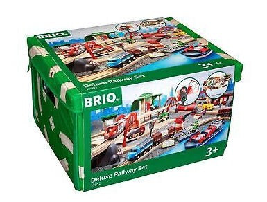 Brio 33052 Wooden Deluxe Railway Station Set