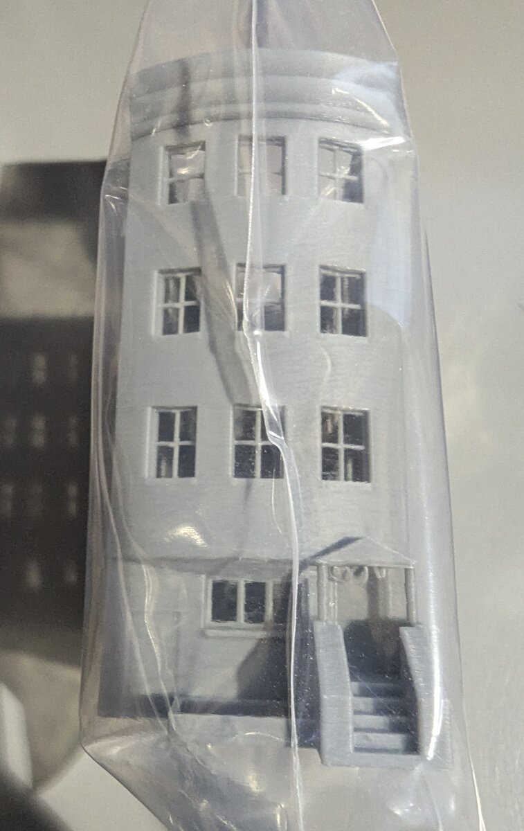 CrutchForm N401R N Scale 3D Printed 4-Story Apartment Building