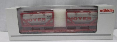 Marklin 47707 HO Hoyer DB Cargo Container Model Train Flat Tank Freight Car
