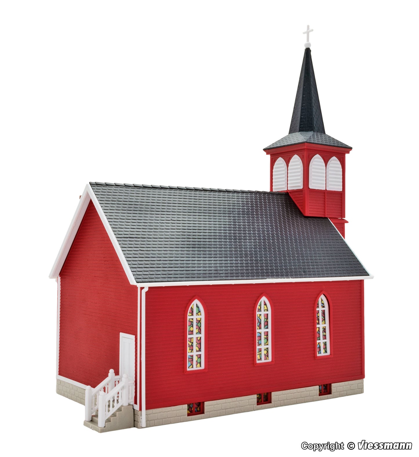 Kibri 38845 HO Cottage Grove Church with LED Lighting Kit