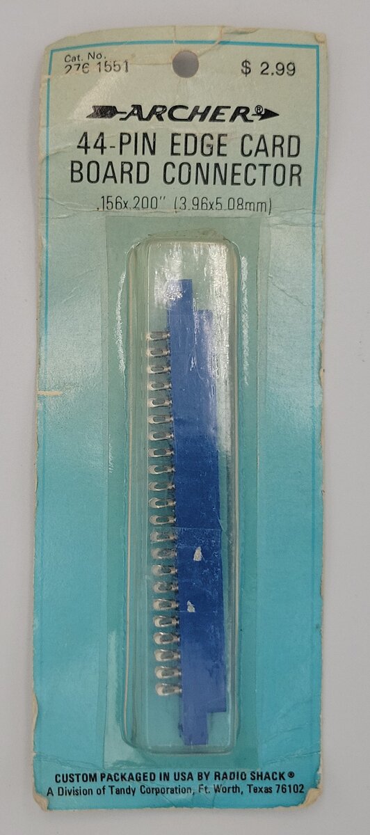 Archer 276-1551 44 Position Card-Edge Connector 0.156" Contact Centers