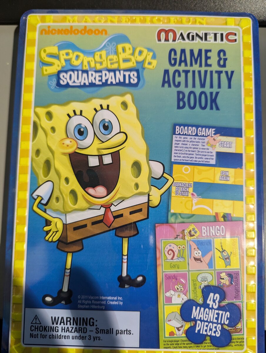 Lee Publications 206 Spongebob Squarepants Magnetic Game & Activity Book