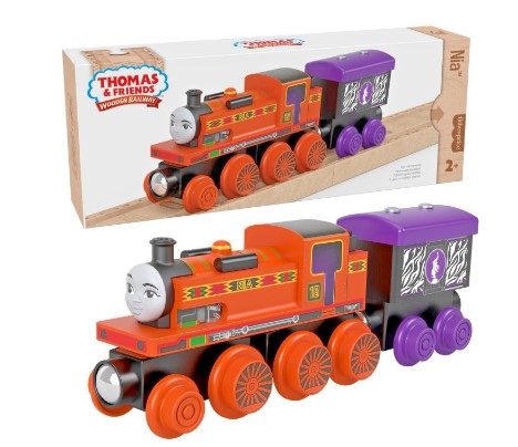 Fisher Price HBK23 Thomas & Friends Wooden Railway Nia Locomotive