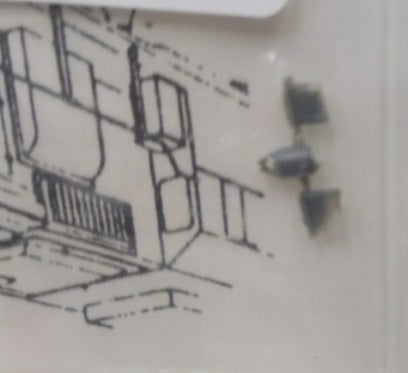 Precision Scale Co. 39011 HO Scale Sight Glass Fuel Tank Plastic Part(Pack of 2)