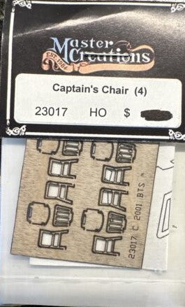 Master Creations 23017 HO Laser Cut Captain's Chair (4)