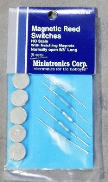 Miniatronics 32-058-05 HO Scale Magnetic Reed Switches 5/8" Long