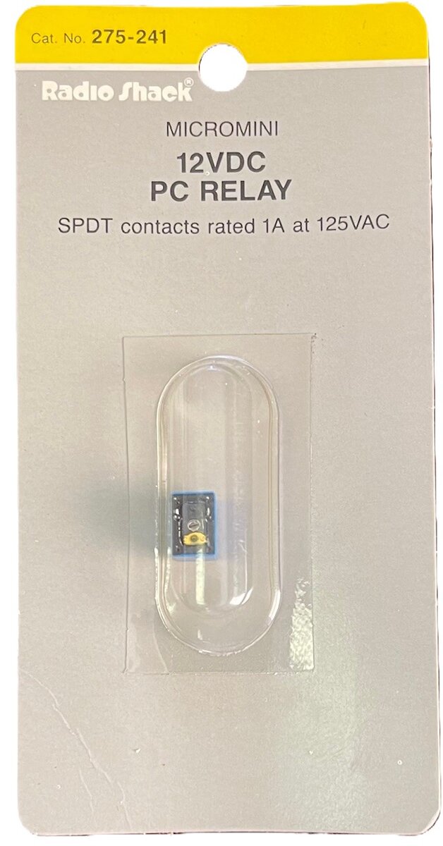 Radio Shack 275-241 Micromini 12VDC PC Relay