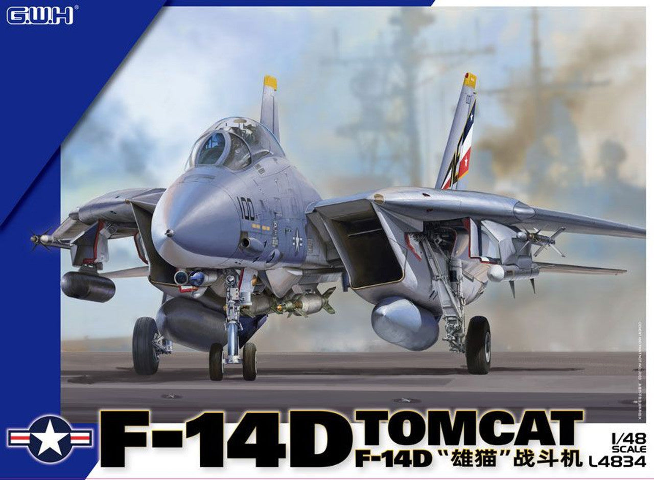 Great Wall Hobby 4834 1:48 F-14D Tomcat Jet Plastic Model Kit