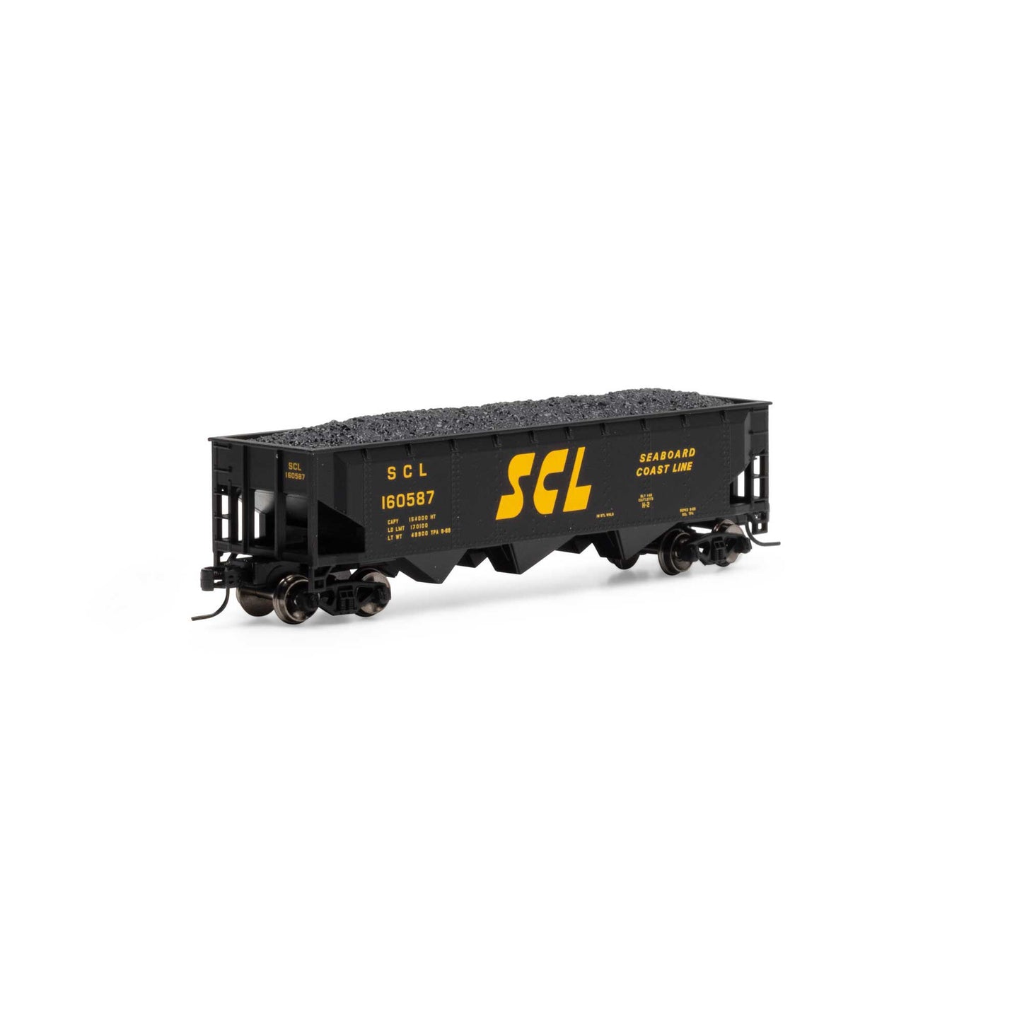 Athearn 28576 N SCL 40' Offset Coal Hopper with Load #160587
