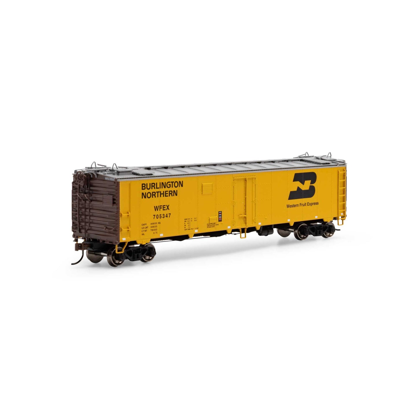 Athearn 50032 HO Western Fruit Express WFEX 50' Ice Bunker Reefer #705347