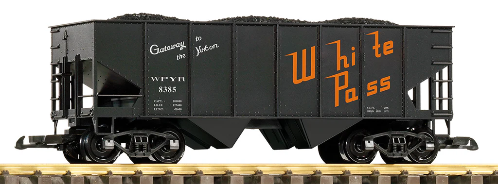Piko 38964 G WP&YR Rib-Side Hopper Car with Coal Load #8385