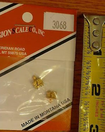 Precision Scale Co. 3068 HO Scale Grate Shakers Triple Anual Brass Casting