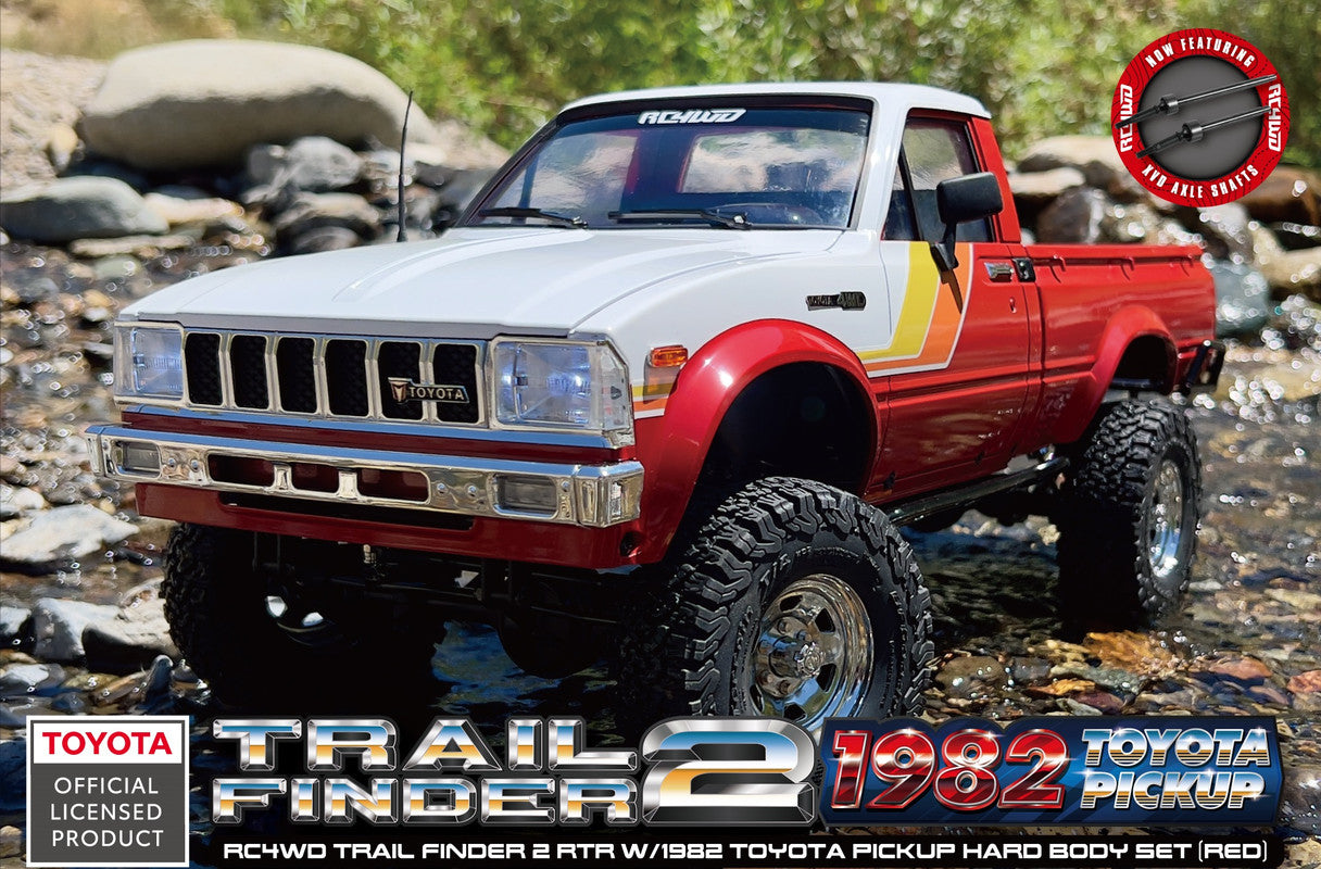 RC4WD Z-RTR0070 Red Trail Finder 2 RTR w/1982 Toyota Pickup
