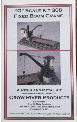 Crow River Products 308 O Scale Fixed Boom Crane Building Kit