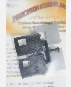 Precision Scale Co. 9043-1 O Scale Dog House, Less Details for: K-27 Tender Kit