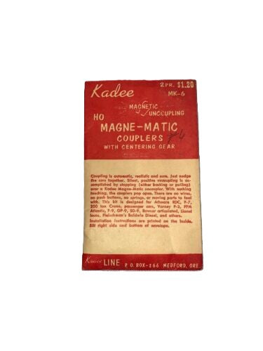 Kadee MK-6 HO Magne-Matic Couplers with Centering Gear
