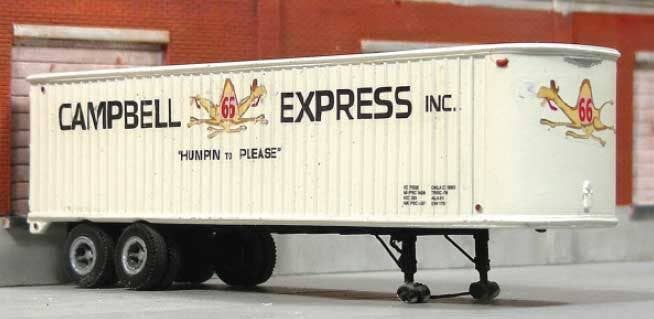 Sylvan Scale Models T-005-1 HO Campbell Express 34' Fruehauf Trailer Resin Kit