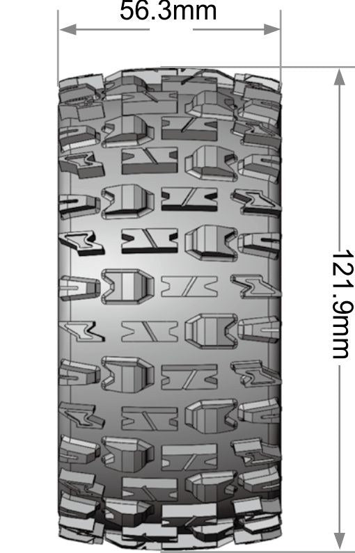Louise R/C LT3312SX 1:10 ST-Pioneer Soft Tires with Removable Hex ST Wheels