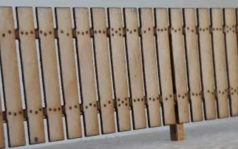 The Model Railroad General Store SF-1000 O Scale Instant 5 Foot Stockade Fence