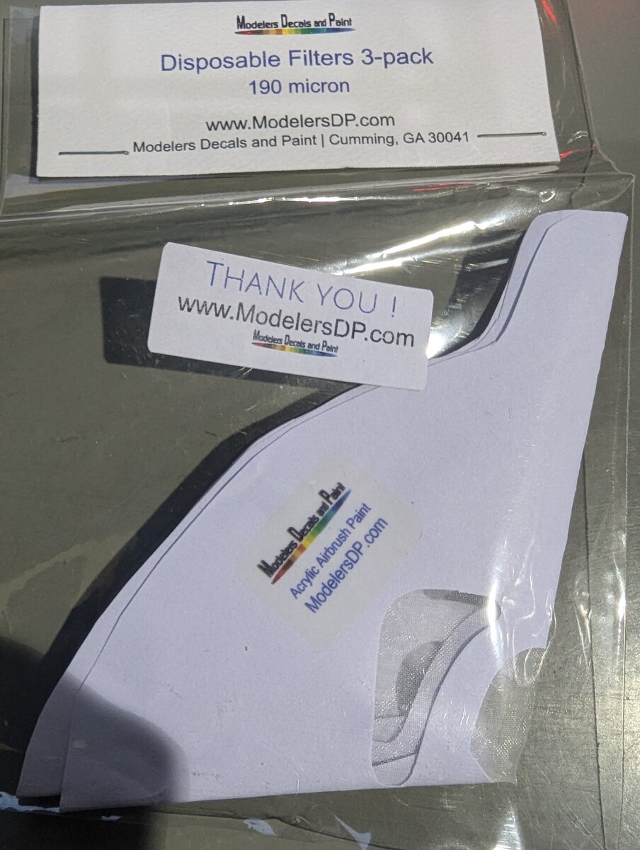 ModelersDP 190 190 Acrylic Airbrush Paint Micron Disposable Filters (3 Pack)