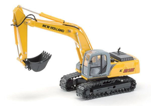 ROS 1855 1:32 Die Cast Construction Yellow New Holland Kobelco