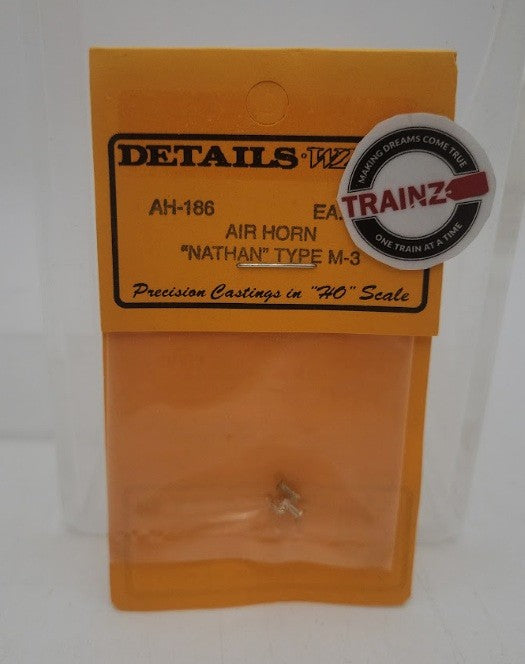 Details West AH-186 HO Scale Nathan Air Horn Type M3 3 Chime Brass Part