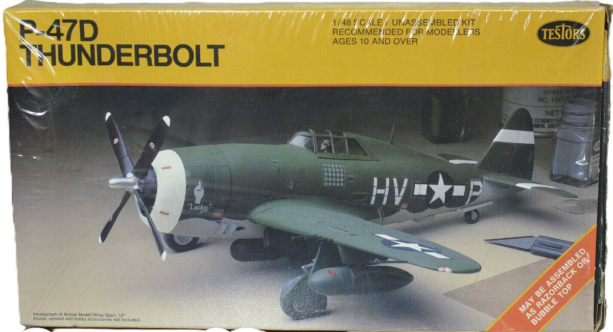Testors 500 1:48 P-47D Thunderbolt Model Kit