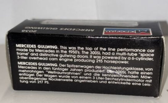 Monogram 2038 HO Scale MinI Exacts Silver Mercedes Gullwing