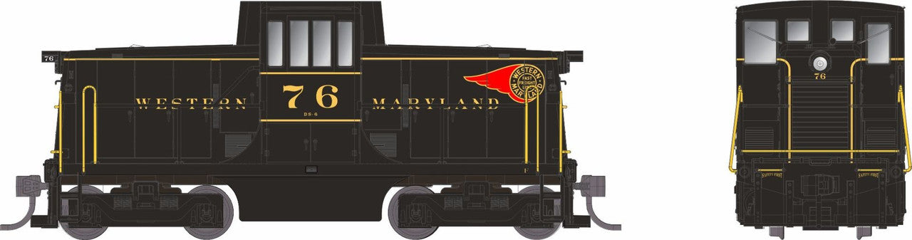 Rapido Trains 048565 HO Western Maryland GE 44 Tonner Switcher DC/DCC/Sound #75