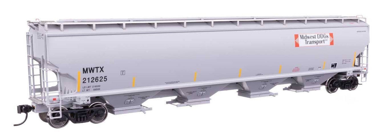 Walthers 920-110321 HO MWTX 67' Trinity 6351 4-Bay Covered Hopper RTR #212625