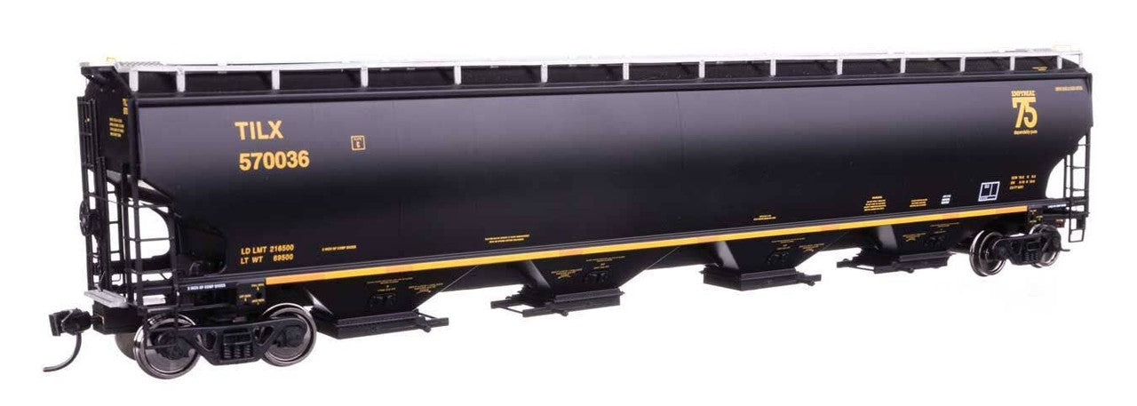 Walthers 920-110326 HO TILX 67' Trinity 6351 4-Bay Covered Hopper RTR #570036