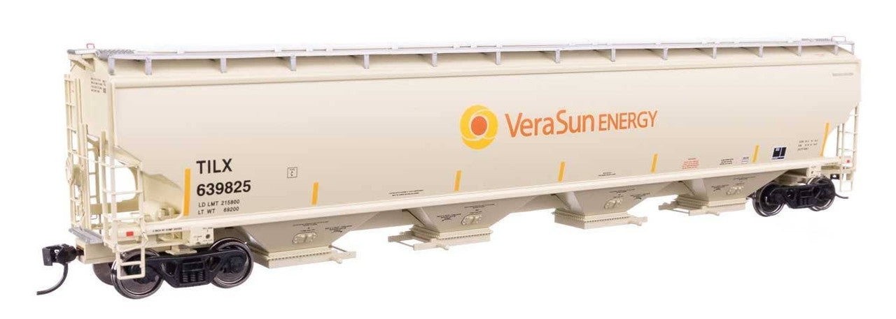 Walthers 920-110328 HO Vera Sun 67' Trinity 6351 4-Bay Covered Hopper #639825