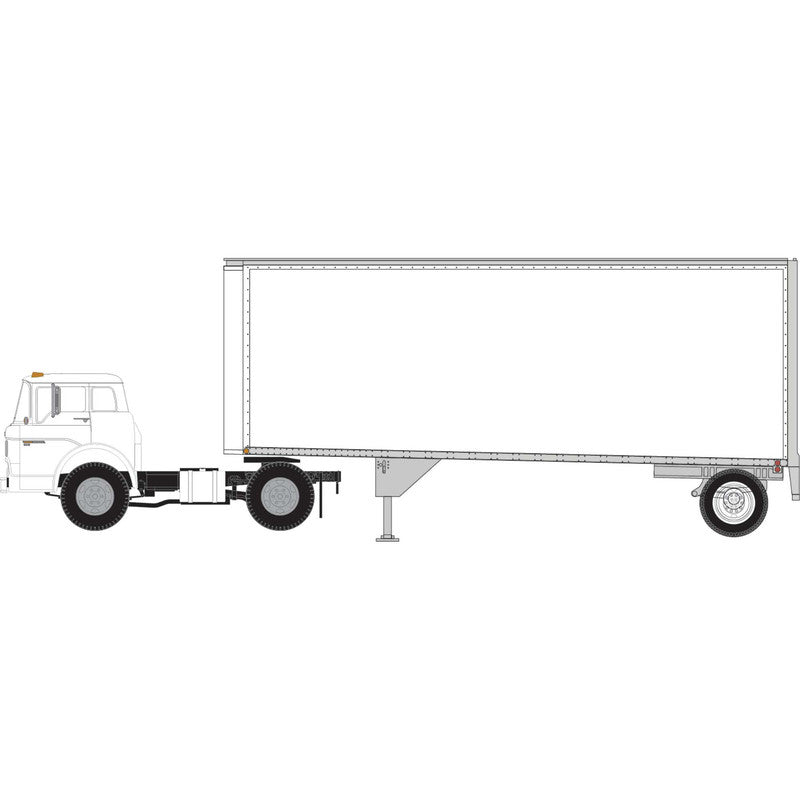 Athearn 90991 HO Owner Operator Ford C/28' Trailer Ready to Run