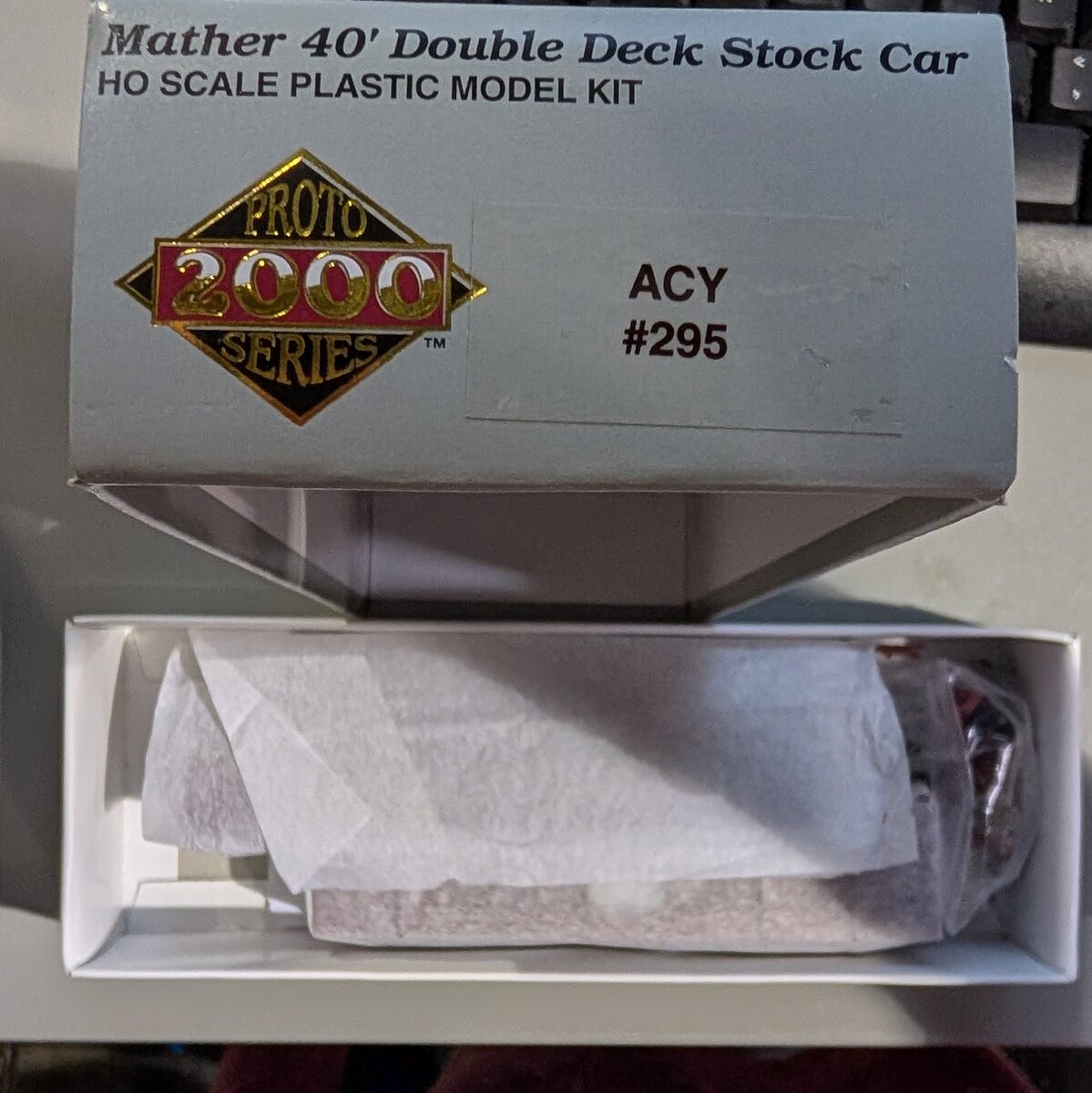 Life Like 295 Proto 2000 Series ACY Mather 40' Double Deck Stock Car Kit