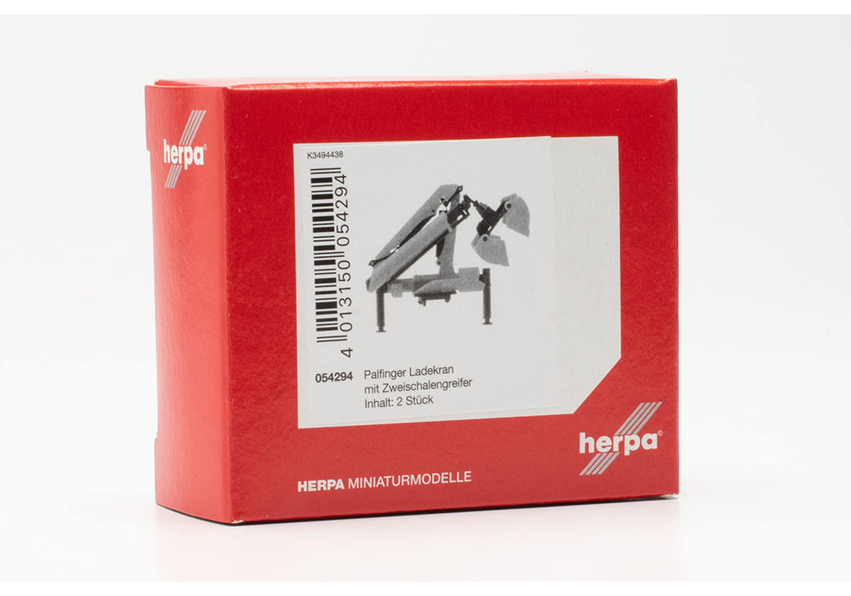 Herpa 054294 1:87 Loading Crane with Clamshell Bucket (Pack of 2)