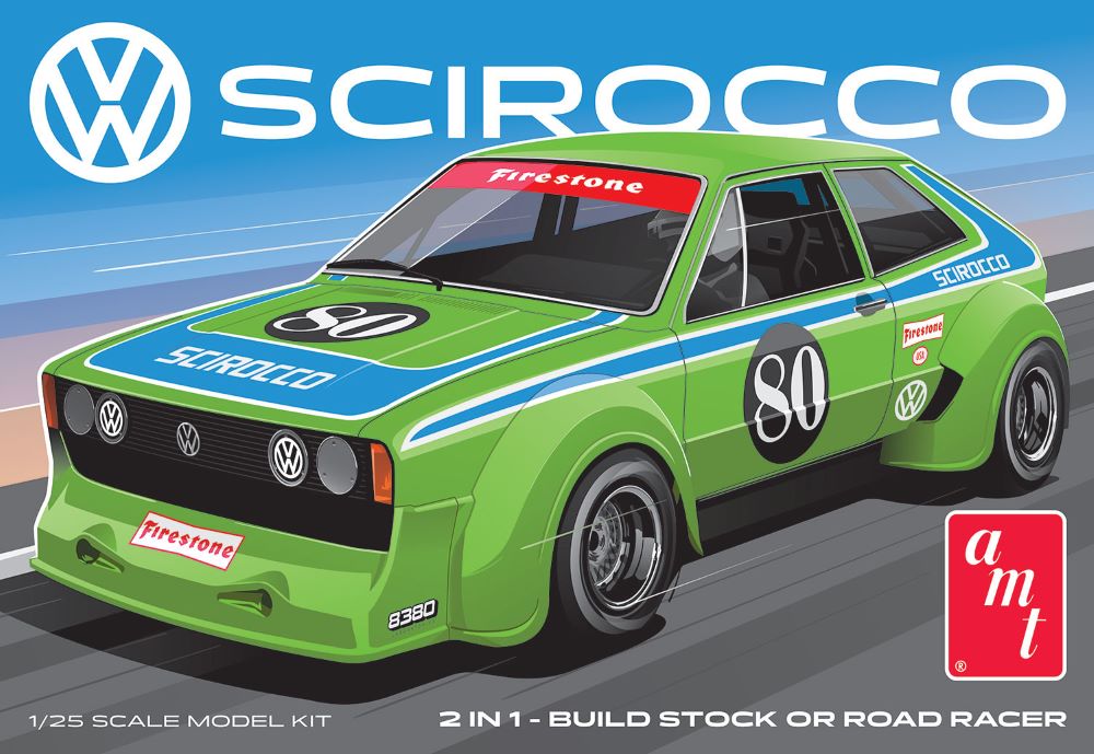 AMT 1476 1:25 Volkswagen Scirocco "T/A Champ" Car Plastic Model Kit