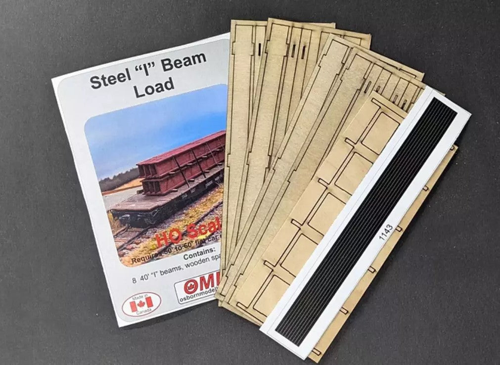 Osborn Model Kits 1143 HO Steel "I" Beam Load (Pack of 8)