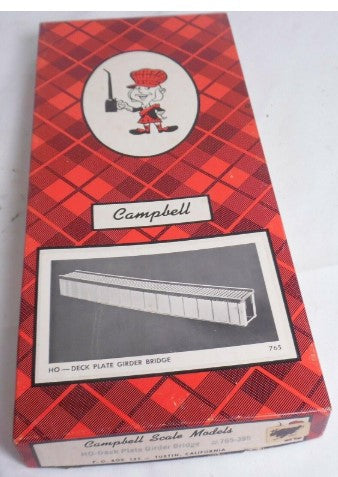 Campbell Scale Models 765-395 HO Deck Plate Girder Bridge
