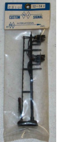 NJ International CS106 HO Scale 121 Double Head 3 Lite G Type Signal