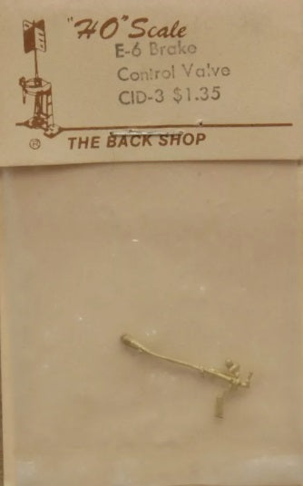 The Back Shop E-6 HO Scale Brass Brake Control Valve CID-3