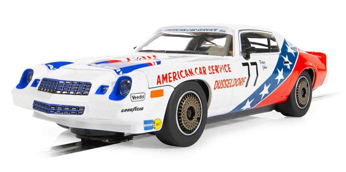Scalextric C4300 1:32 Peter John DTM 1982 Chevrolet Camaro Z28 Slot Car